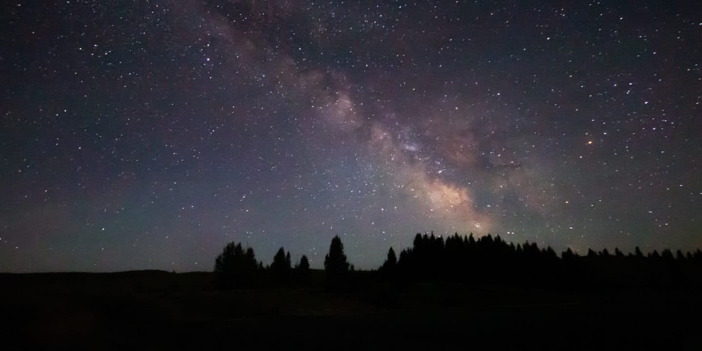 Dark Skies In Yellowstone National Park Allow The Milky Way To Stand Out In The Night Sky